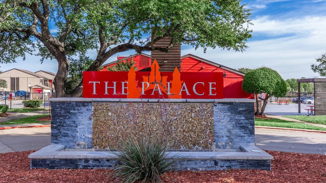 The Palace — The Palace entrance sign